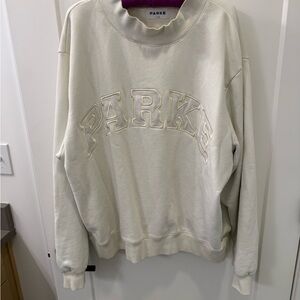 PARKE Cream Bridal Varsity(heritage) Mockneck